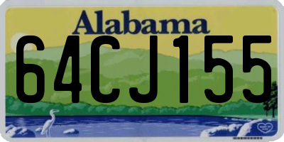 AL license plate 64CJ155