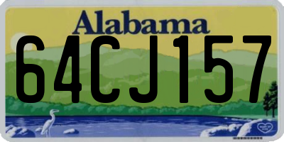 AL license plate 64CJ157