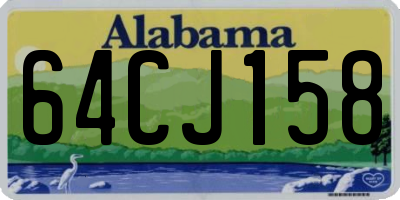 AL license plate 64CJ158