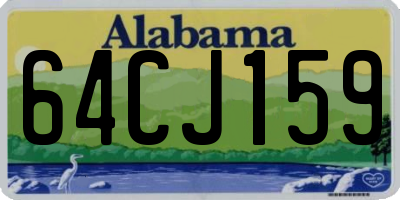 AL license plate 64CJ159
