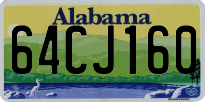 AL license plate 64CJ160
