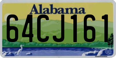 AL license plate 64CJ161