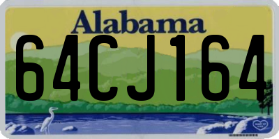 AL license plate 64CJ164