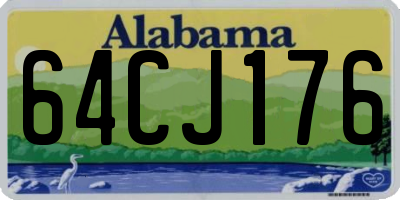 AL license plate 64CJ176