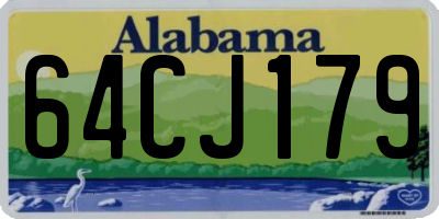 AL license plate 64CJ179
