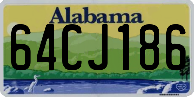 AL license plate 64CJ186