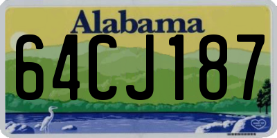 AL license plate 64CJ187