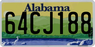 AL license plate 64CJ188