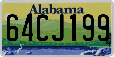 AL license plate 64CJ199