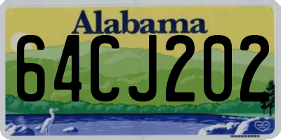 AL license plate 64CJ202
