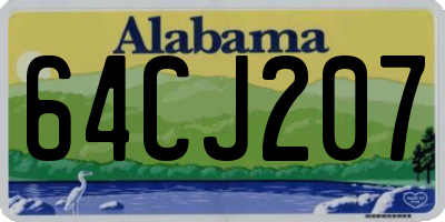AL license plate 64CJ207