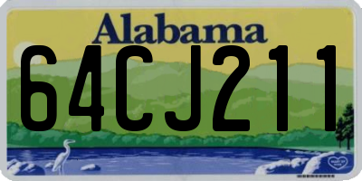 AL license plate 64CJ211
