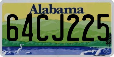 AL license plate 64CJ225