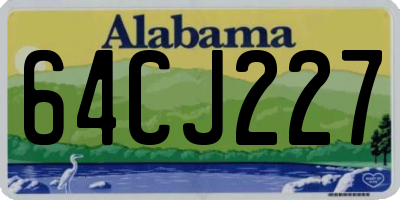 AL license plate 64CJ227