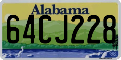 AL license plate 64CJ228