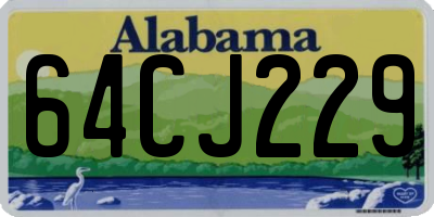 AL license plate 64CJ229