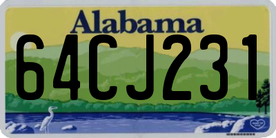 AL license plate 64CJ231