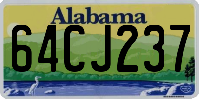 AL license plate 64CJ237