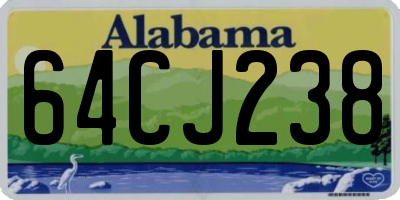 AL license plate 64CJ238