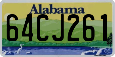 AL license plate 64CJ261