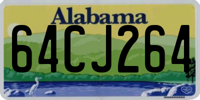 AL license plate 64CJ264