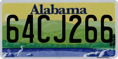 AL license plate 64CJ266