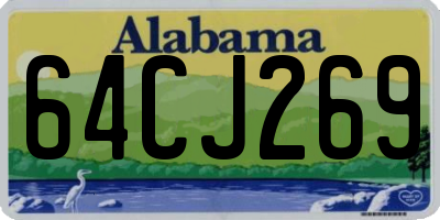 AL license plate 64CJ269