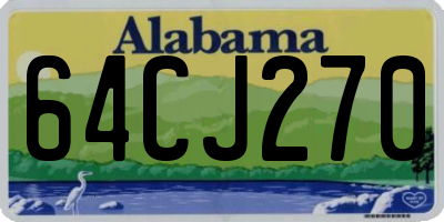 AL license plate 64CJ270