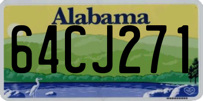AL license plate 64CJ271