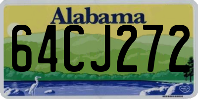 AL license plate 64CJ272