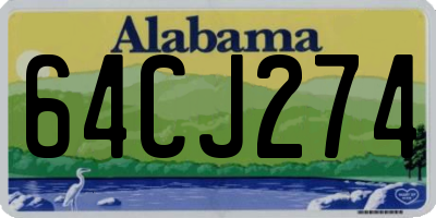 AL license plate 64CJ274