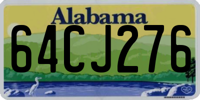 AL license plate 64CJ276