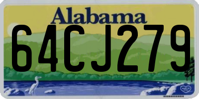 AL license plate 64CJ279