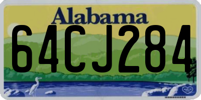 AL license plate 64CJ284