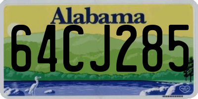 AL license plate 64CJ285