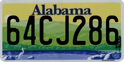 AL license plate 64CJ286