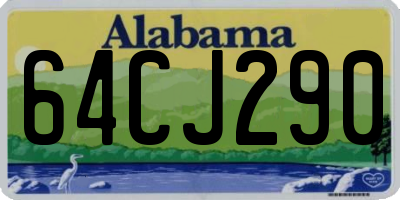AL license plate 64CJ290