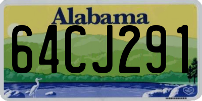 AL license plate 64CJ291