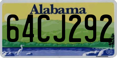 AL license plate 64CJ292