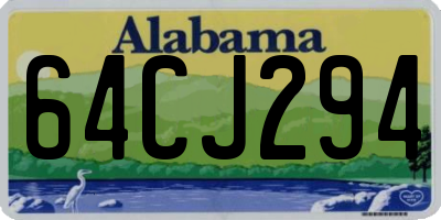 AL license plate 64CJ294