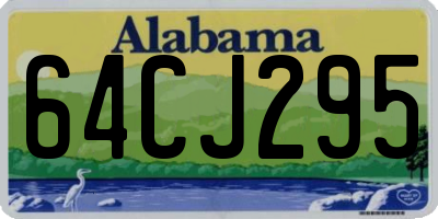 AL license plate 64CJ295