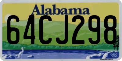 AL license plate 64CJ298