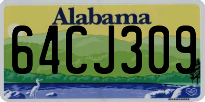 AL license plate 64CJ309
