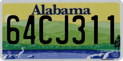 AL license plate 64CJ311