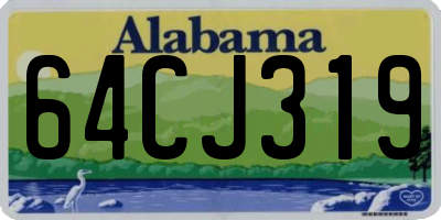 AL license plate 64CJ319