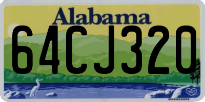 AL license plate 64CJ320