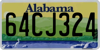 AL license plate 64CJ324