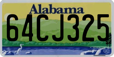 AL license plate 64CJ325