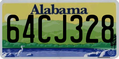 AL license plate 64CJ328