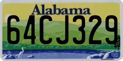 AL license plate 64CJ329